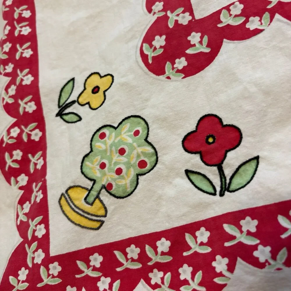 Vintage Hand stitched Dutch table cloth